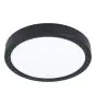 Eglo Deckenleuchte Badezimmerbeleuchtung Fueva 6 Plastik Schwarz 11.5W 1550lm - 827-840-865 CCT